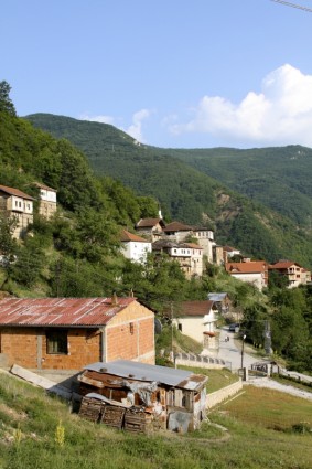 Mazedonien-Dorf-Stadt