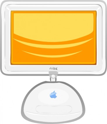 Macintosh-Flachbildschirm-ClipArt-Grafik