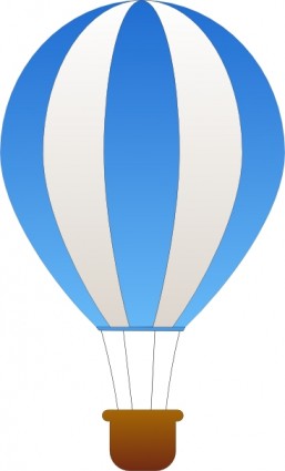 Maidis verticale a strisce mongolfiere ClipArt