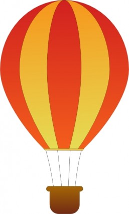 Maidis vertikal gestreifte Heißluftballone ClipArt