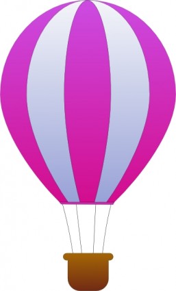 balon udara panas bergaris-garis vertikal maidis clip art