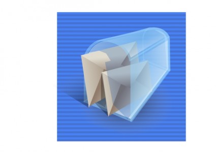 correo caja completo icono clip art