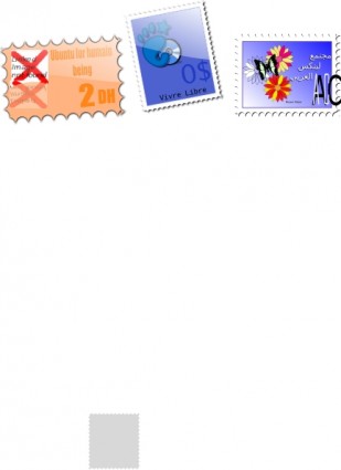selos de correio clip-art