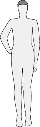 ClipArt anteriore corpo maschile sagoma