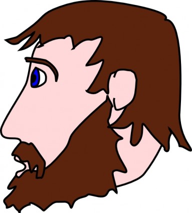 người đàn ông đầu bên bộ râu ria mép clip nghệ thuật