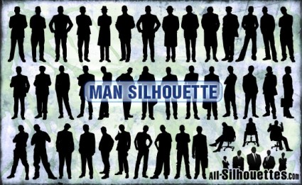 silhouette homme