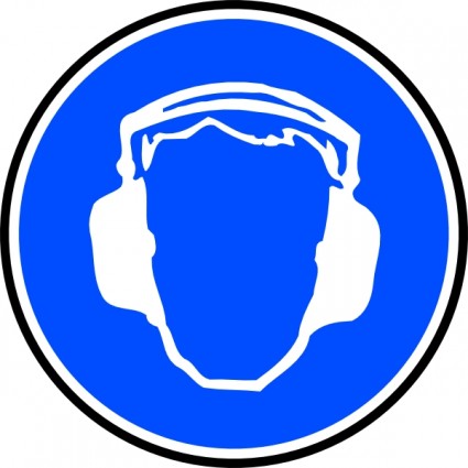 obligatorische Ohr Schutz ClipArt