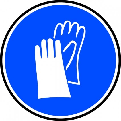 obrigatório mãos palmas proteção clip-art