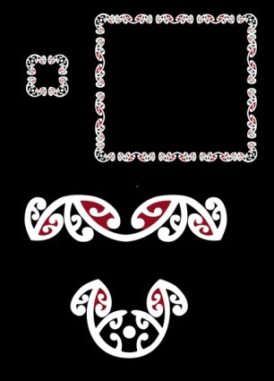padrão de borda Maori