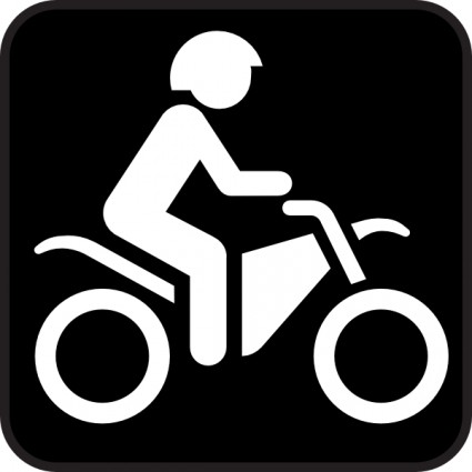 peta simbol sepeda motor clip art