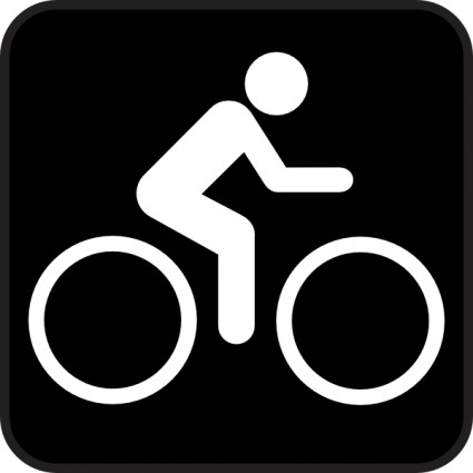 シンボル自転車クリップ アートをマップします。