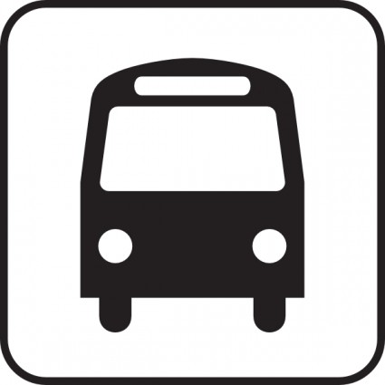 peta Simbol bus clip art