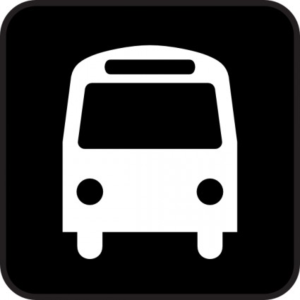 bản đồ biểu tượng xe buýt clip nghệ thuật