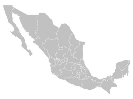 peta Meksiko vektor