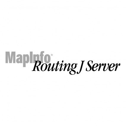 mapinfo 라우팅 j 서버