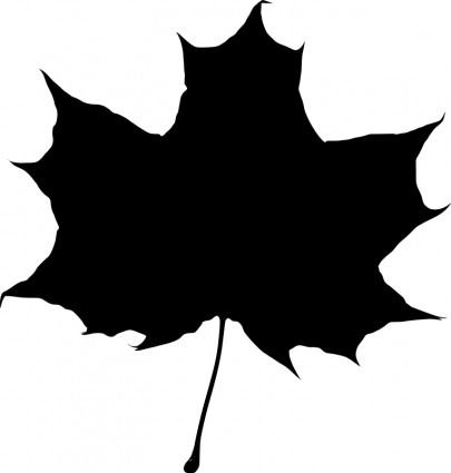 silhouette de feuille d'érable