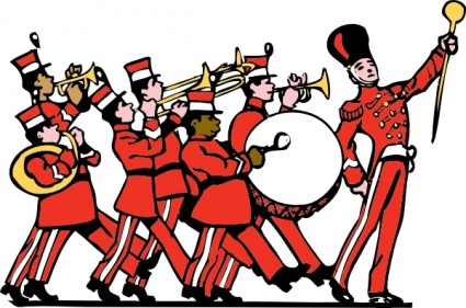 clip art de Marching band