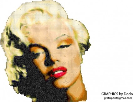 mosaico de Marilyn monroe