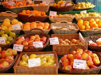 rynek żywności owoców