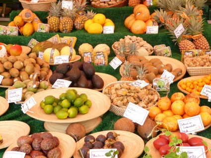 mercado alimentos frutas
