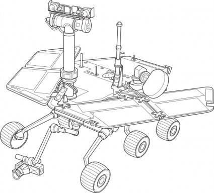 ClipArt rover di esplorazione di Marte
