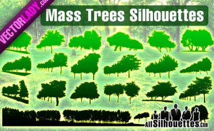 Masse Vektor-Bäume