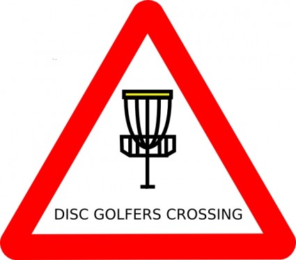 Mat Cutler Disc Golf Roadsign Clip Art
