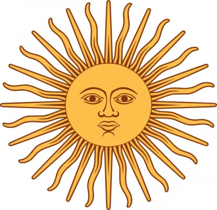kann aus Argentinien-Flagge-ClipArt Sonne