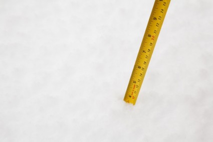 medição de profundidade da neve