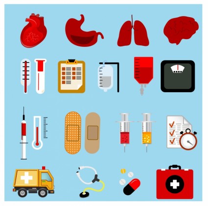 medizinische Icons set