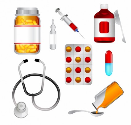 Medizin Icons set