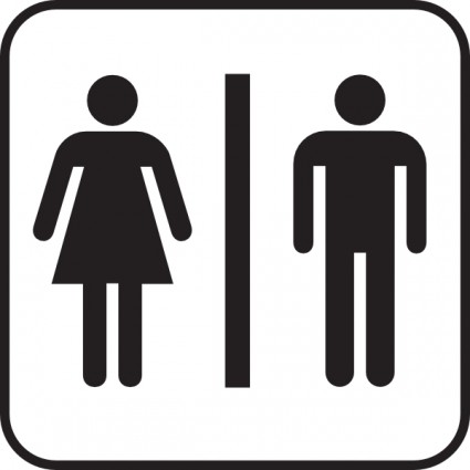 homens mulheres banheiro clip-art