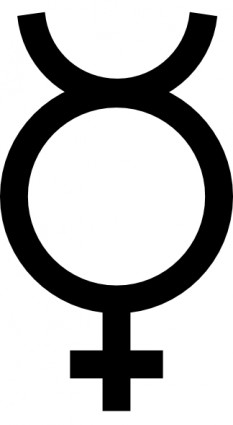 Mercury simbol clip art