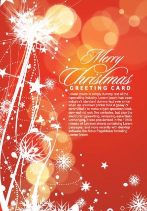 merry christmas greeting card vector illustration