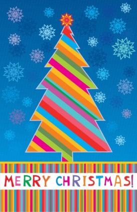 Selamat Natal kartu ucapan vektor ilustrasi
