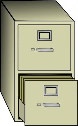 Metal cabinet file ClipArt