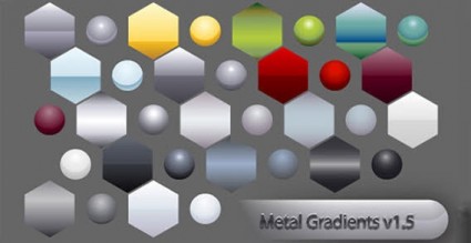 metallo gradiente forma vettoriale