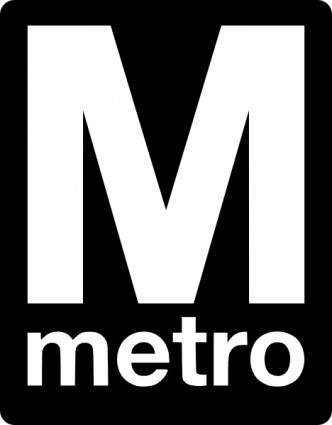 clipart de Metro logo