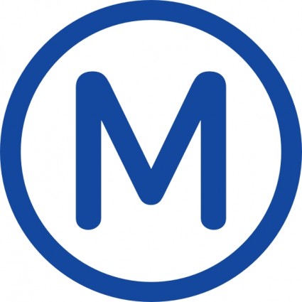 m Metro clip-art