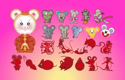 dessins animés de souris