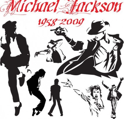 vetor de movimento clássico do Michael jackson