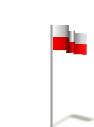 Michaelin drapeau image clipart vent Pologne