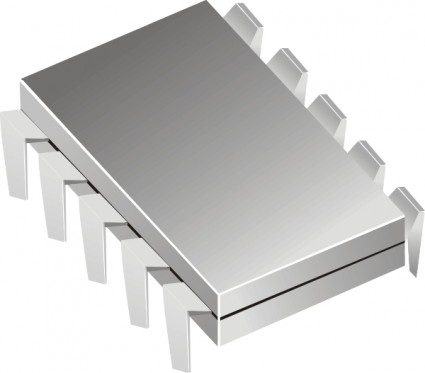 ClipArt ic elettronica di microchip