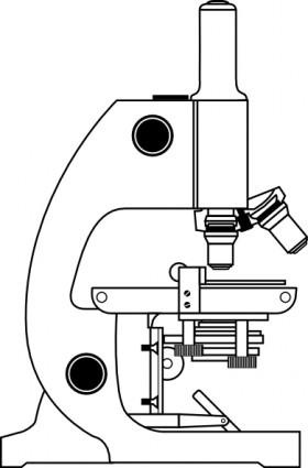 Mikroskop mit Etiketten-ClipArt