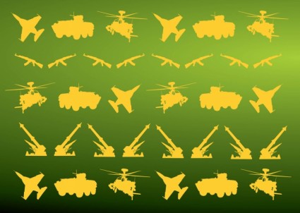 padrão de ícones militares