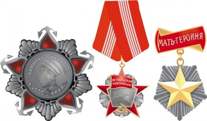 medali militer vektor