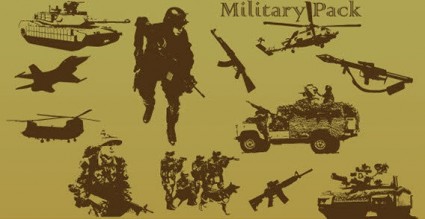pack militaire vector