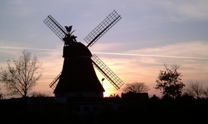 Mühle Nachleuchten Windmühle