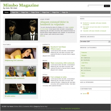 Mimbo magazine Tiêu bản