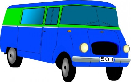 clip art de mini bus